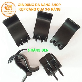 (Combo 3) Kẹp Tóc Càng Cua Trơn Chất Lượng, Kẹp 3 Răng - 5 Răng