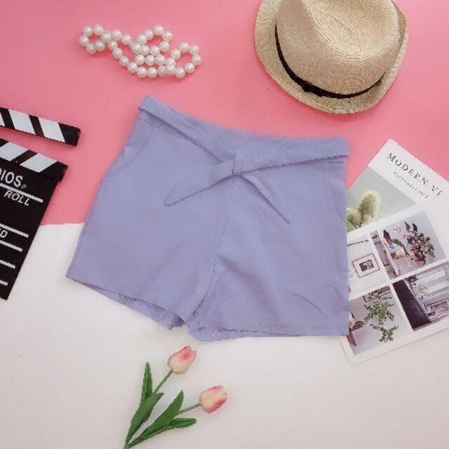 Sale quần sort thắt nơ
