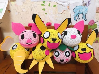 Đèn lồng handmade hình mặt trời