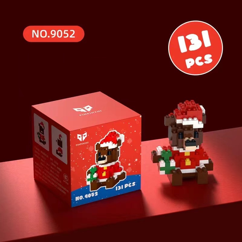 Đồ Chơi Khối Xây Dựng Vi Mô 9049-9055 Trang Trí Giáng Sinh