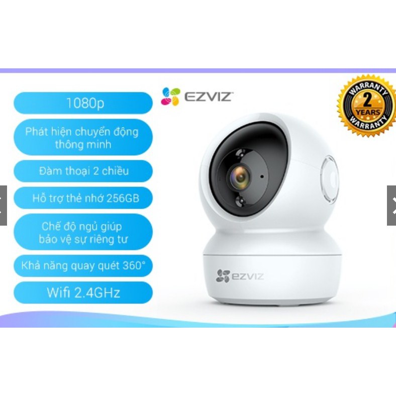 Camera  Wifi [RẺ VÔ ĐỊCH] dòng P/T EZVIZ_C6N 1080P - Hàng chính hãng