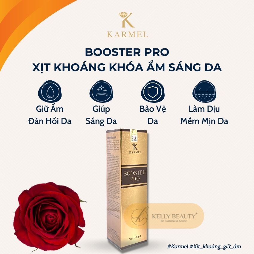 Khoáng Thần Sáng Da KARMEL 100ml – Tăng Cường Giữ Ẩm; Giúp Mịn Màng, Trắng Sáng Da; Chống Lão Hóa | Kelly Beauty