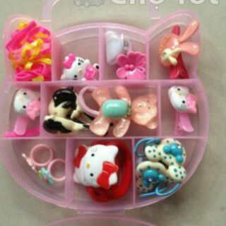 Hộp cột tóc bé gái hello kitty . LG11
