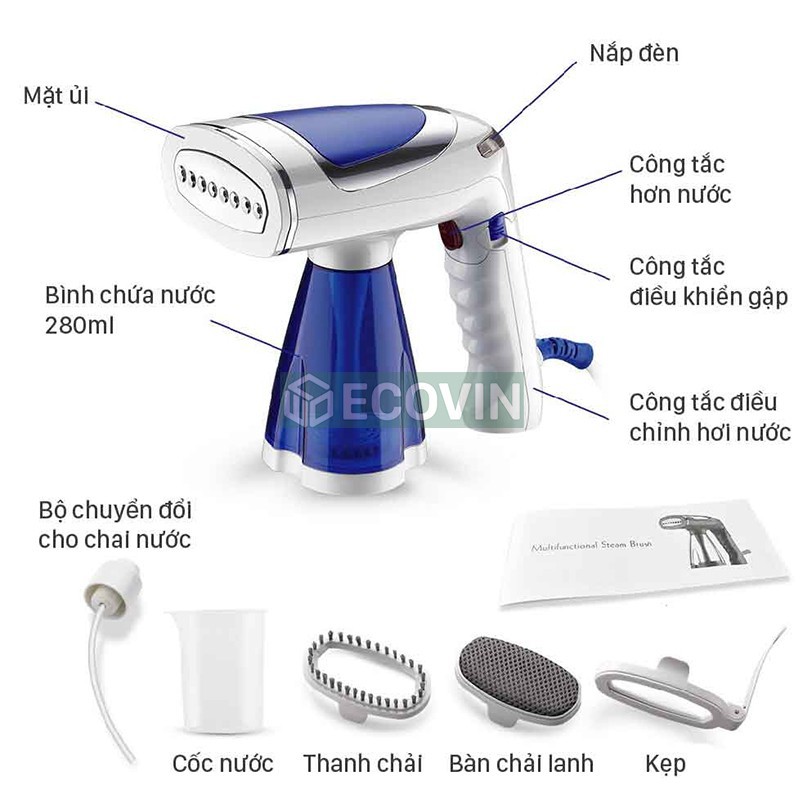 [Freeship] Bàn Là, Bàn Ủi Hơi Nước Cầm Tay Automatic SteamBrush