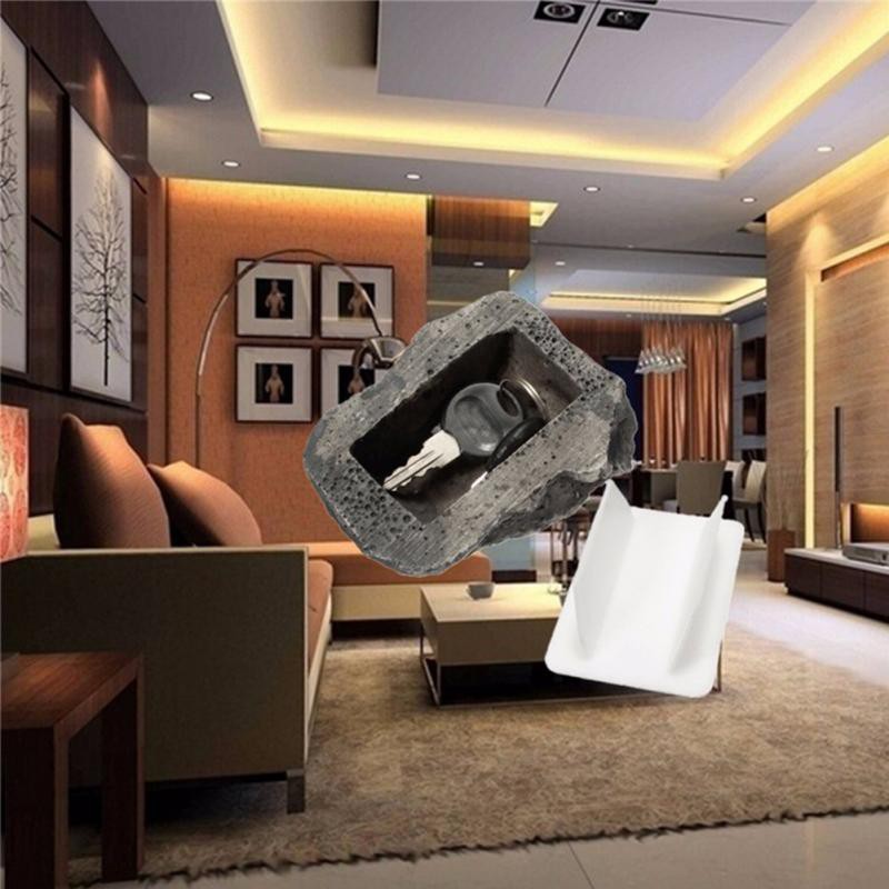 Hộp giấu chìa khóa hình tảng đá kích thước 8*6*3cm tiện dụng