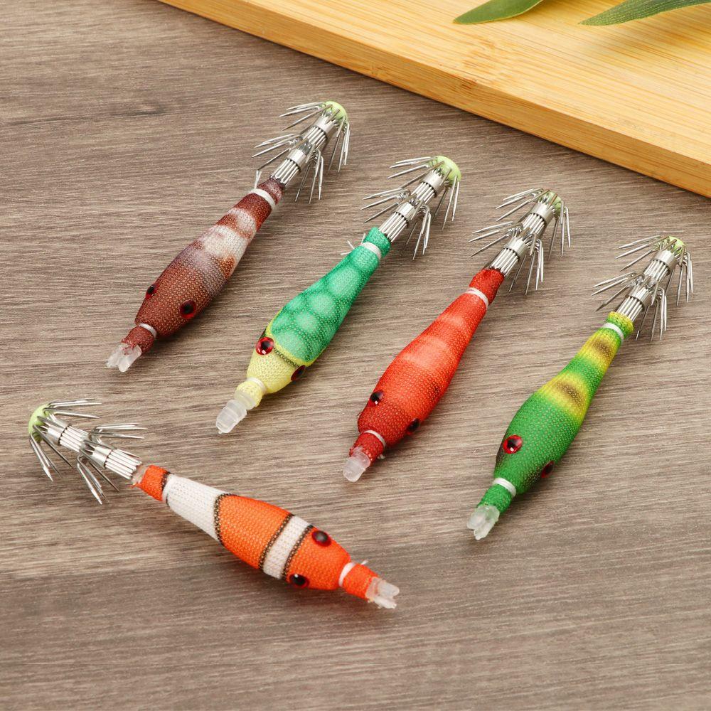 SHOUKEY Set 5 Mồi Giả Mềm Câu Cá 3.3g 60mm