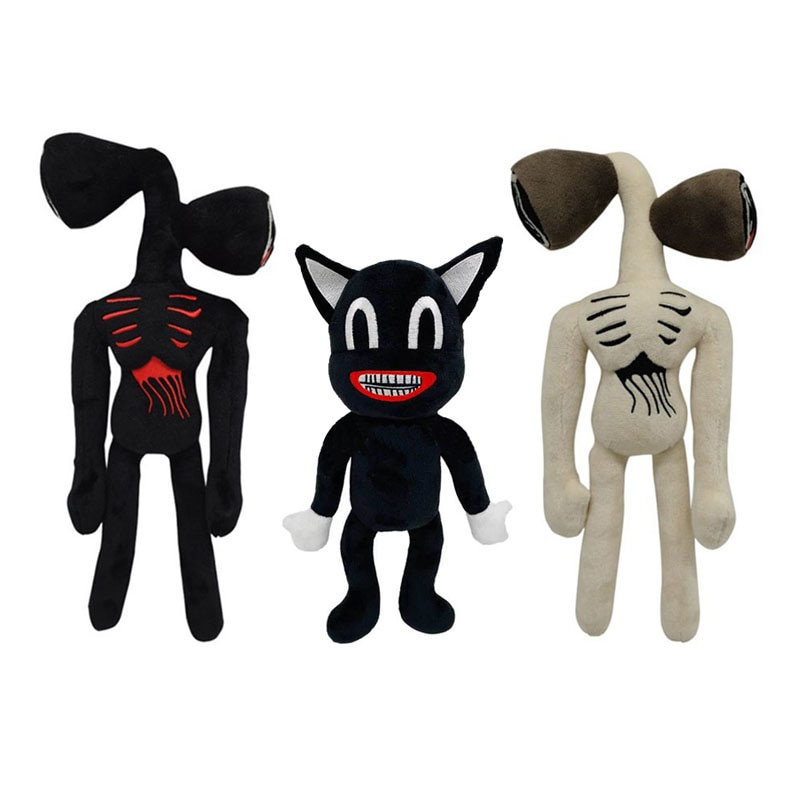 Hot Horror Game Plush Toys 35cm Siren Head Plush Toy White Black Sirenhead Stuffed Horror Character Peluches Toys Gifts