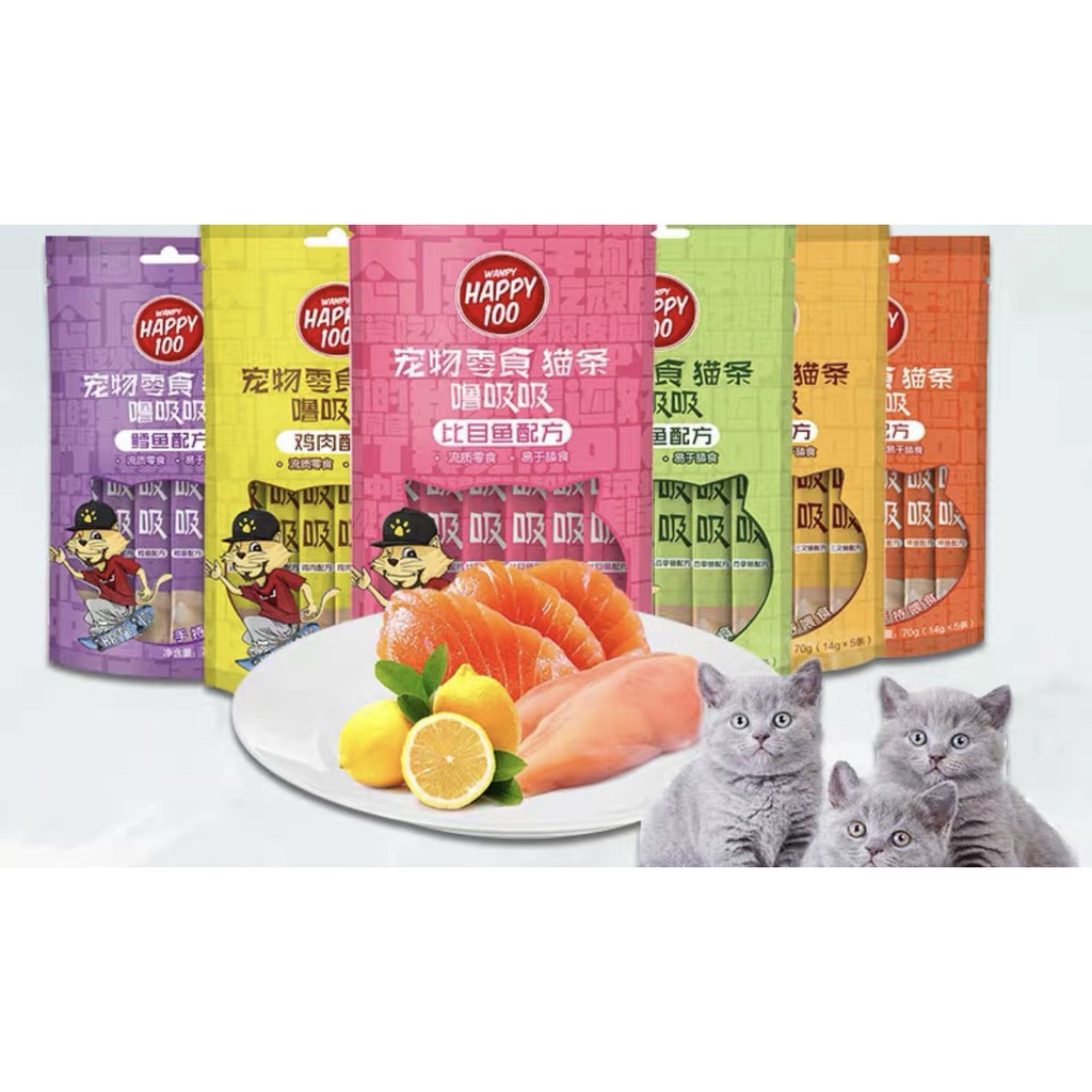 Súp thưởng cho mèo Wanpy Happy thanh 14g