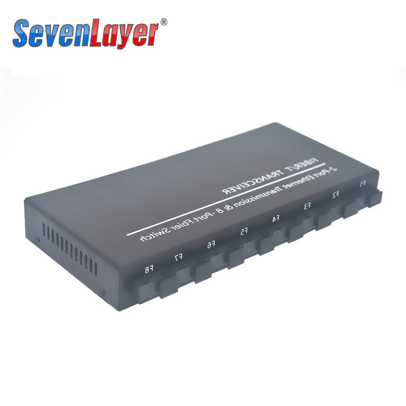 Công tắc quang cáp quang Gigabit 8 SC 2 1000M RJ45 Gigabit Ethernet Switch Media Converter 5V3A