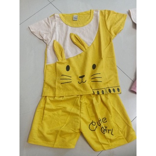 Đồ bộ bé gái cotton đũi đẹp