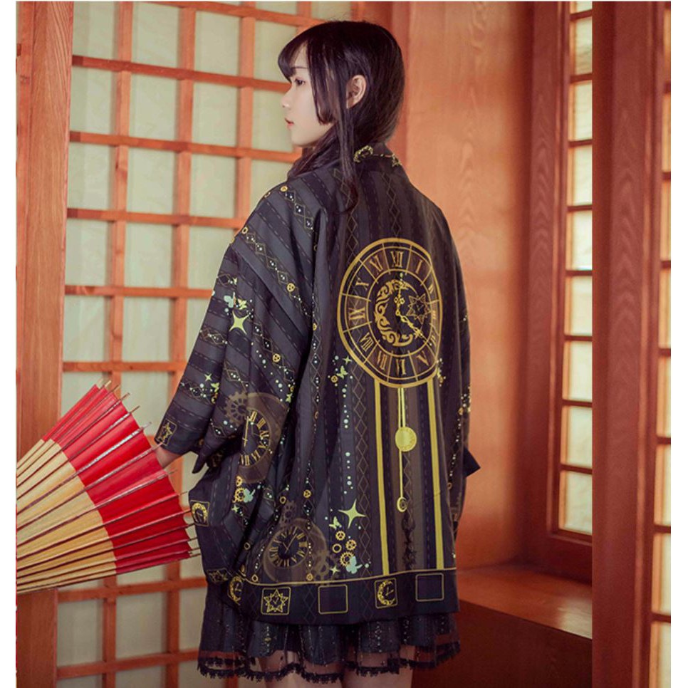 Áo Haori Đồng Hồ Thời Gian Siêu Độc, hàng cao cấp, mã SK27