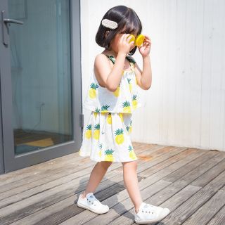 Váy dứa bé gái mùa hè