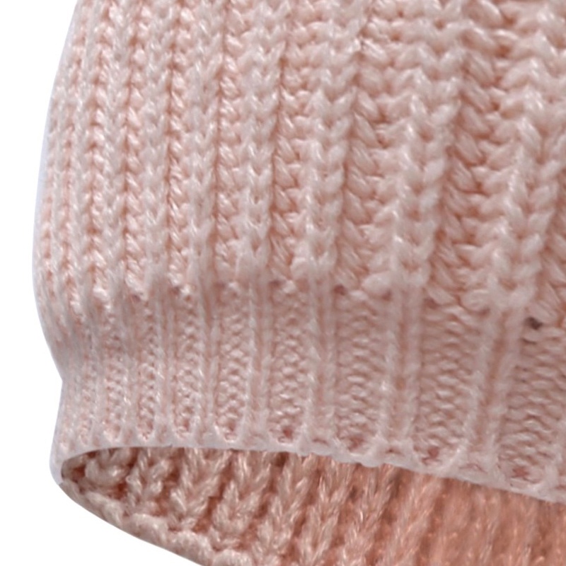Mũ Len Beanie Đính Nơ Cho Trẻ Sơ Sinh