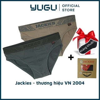 Quần lót nam cao cấp cotton kháng khuẩn JACKIES M07, 1 chiếc quần sịp nam tam giác chính hãng Việt Nam 40kg-90kg,che tên