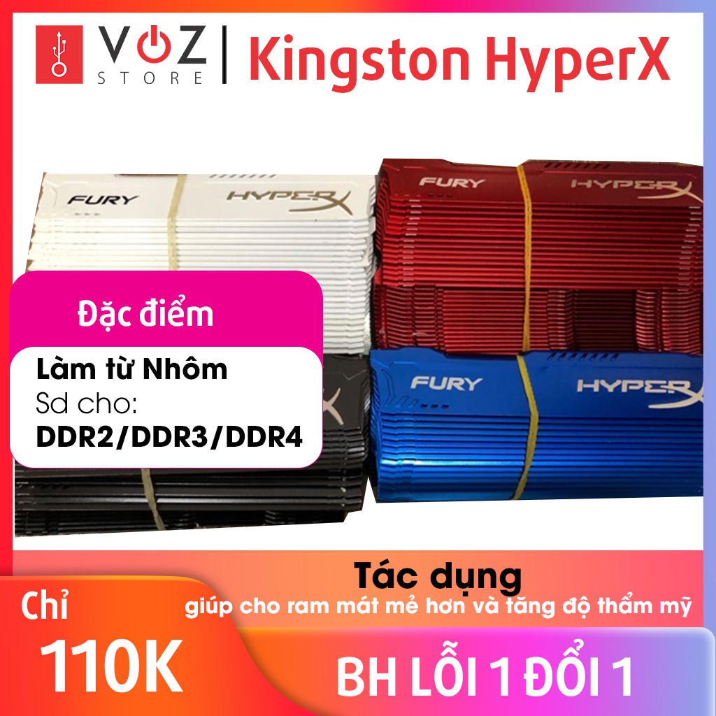 Vỏ Ram, tản RAM, giáp RAM Kingston HyperX