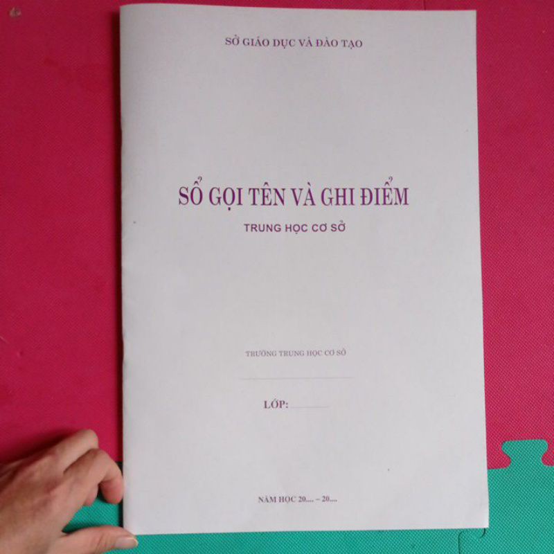 5 QUYỂN SỔ GỌI TÊN VÀ GHI ĐIỂM TRUNG HỌC CƠ SỞ