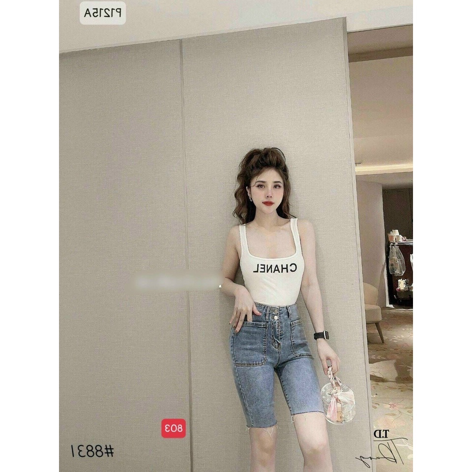 Quần short jean ngố nữ cao cấp, chất liệu denim dễ thương, tôn dáng TUẤN KIỆT Store 8888 Q21