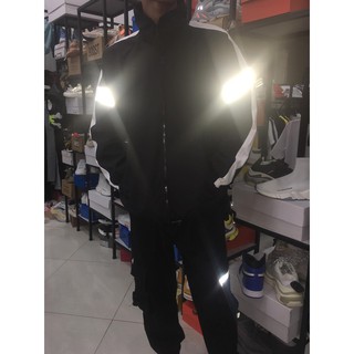 ÁO KHOÁC DÙ 2 SỌC TAY PHẢN QUANG UNISEX KÈM ẢNH THẬT