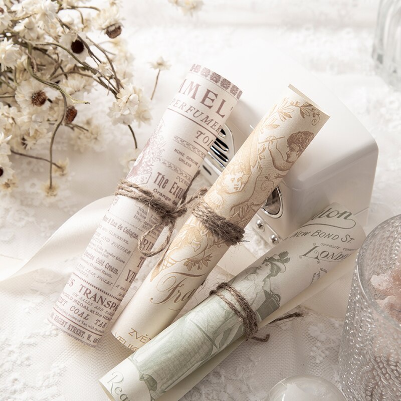Set 40 Giấy Ghi Chú Phong Cách Vintage Sáng Tạo