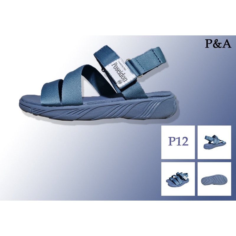 GIÀY SANDALS P&A P12 NAM/ NỮ SIÊU NHẸ SIÊU ÊM ĐẾ PHYLON MAU KHÔ