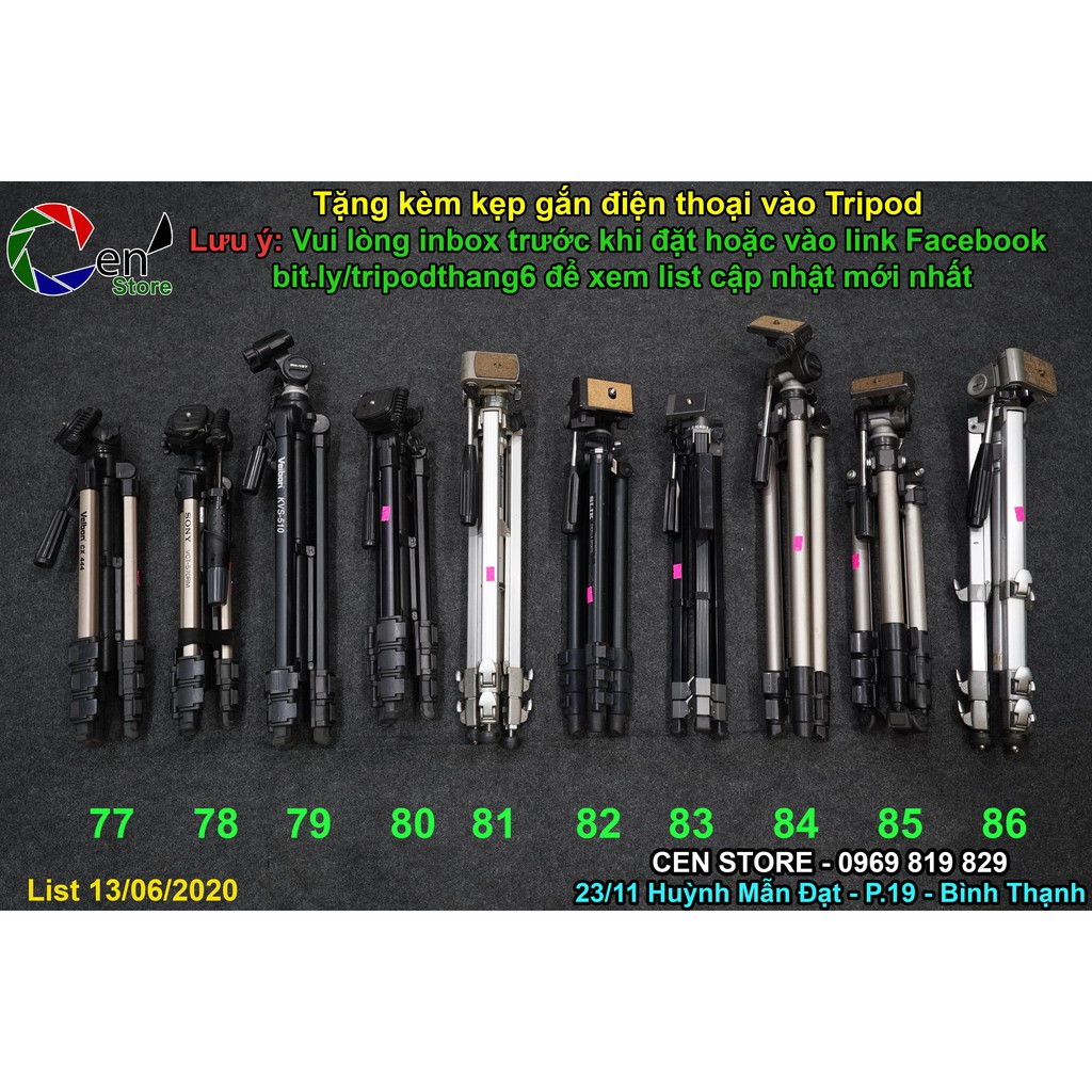 Tripod Nhật 2nd cao cấp siều bền chắc - Phần 3 (chân máy ảnh)