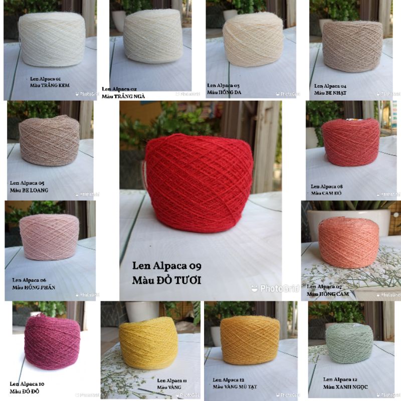 LEN ALPACA 100g siêu ấm siêu mềm
