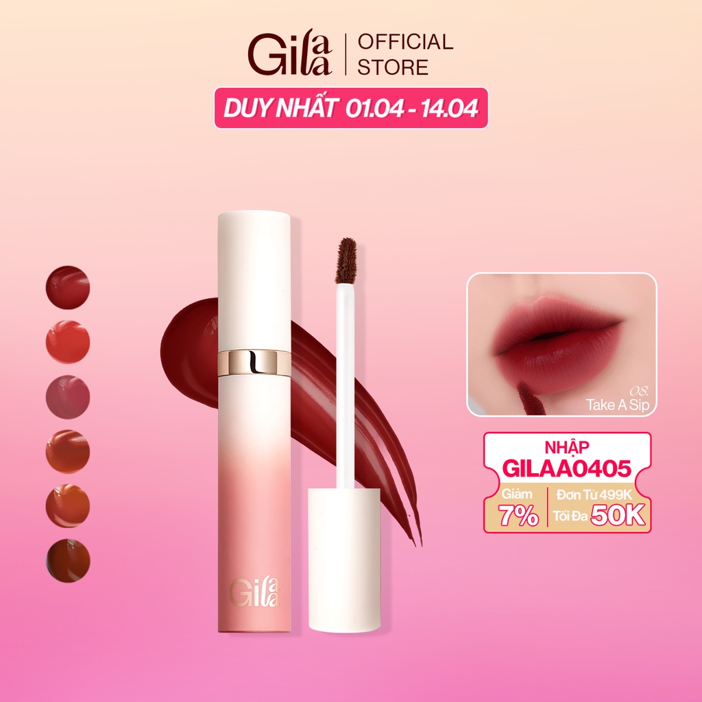 Son kem lì Gilaa long wear lip cream (5g) Rich Rosie Collection