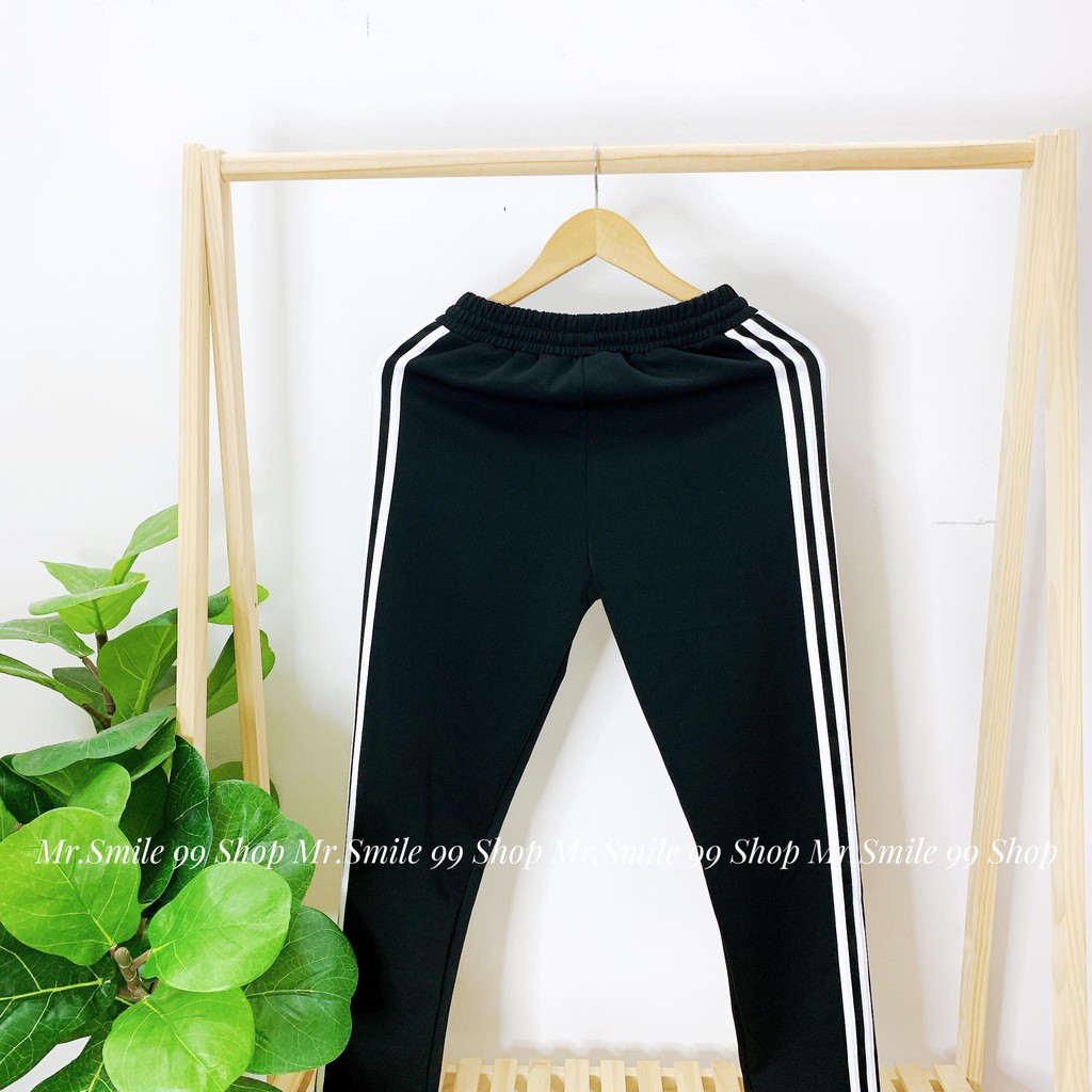 QUẦN THỂ THAO 3 SỌC ĐEN JOGGER NAM NỮ UNISEX 3 SỌC MR SMILE 99 SHOP