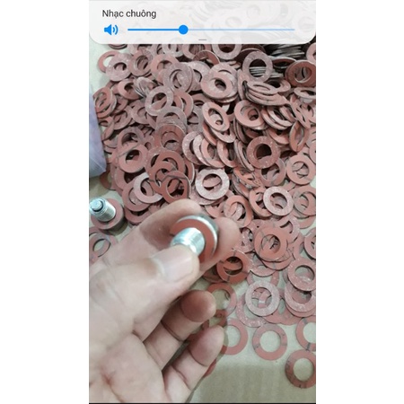 Long đền ốc xả nhớt.vòng đệm.túi 20 cái.dùng cho ốc các dòng xe suzuki GN125 ,250.GZ125,150.HJ125.TNT15.TNT175.Bigboy250