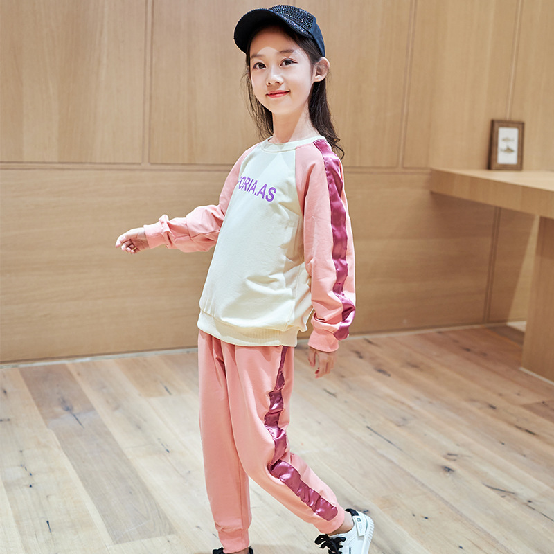 Set Đồ Thể Thao Dài Tay Phong Cách Hàn Quốc 2021 Cho Bé Gái