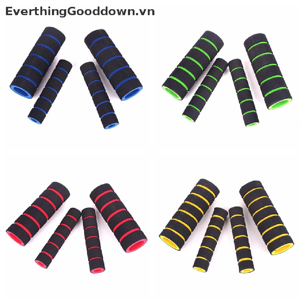 Bộ 2 Cặp Vỏ Xốp Mềm Bọc Tay Lái + Phanh Ly Hợp Cho Xe Máy / Xe Đạp