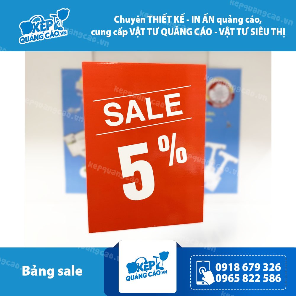 Bộ Kẹp quảng cáo và bảng sale KT A5 (Gồm kẹp và bảng trơn)