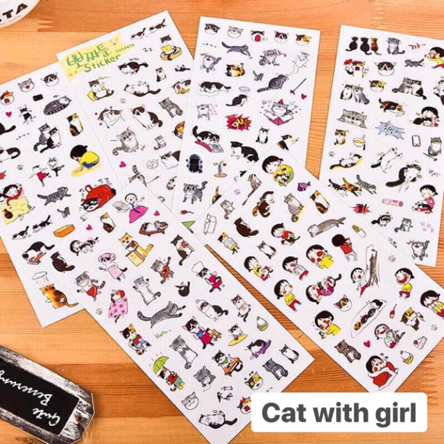 Sticker Hoạt Hình Nhiều Mẫu