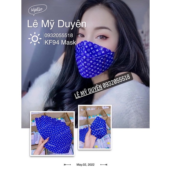Khẩu Trang KF94 Hoạ Tiết Thương Hiệu Hàng Nhập Cao Cấp