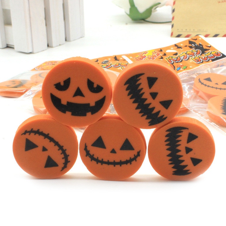 Gôm tẩy chì bí ngô halloween túi 3 chiếc