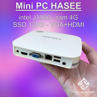 Cây máy tính mini PC mini HASSE nhỏ gọn - intel J1900 ram4G SSD120G