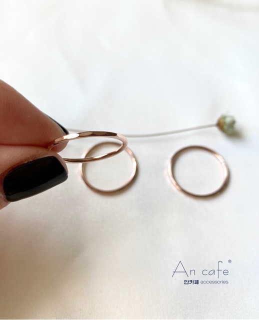 [ancafe.shop] Nhẫn mảnh Hàn Quốc, layered rings, tinh tế, thanh lịch, đôi, unisex