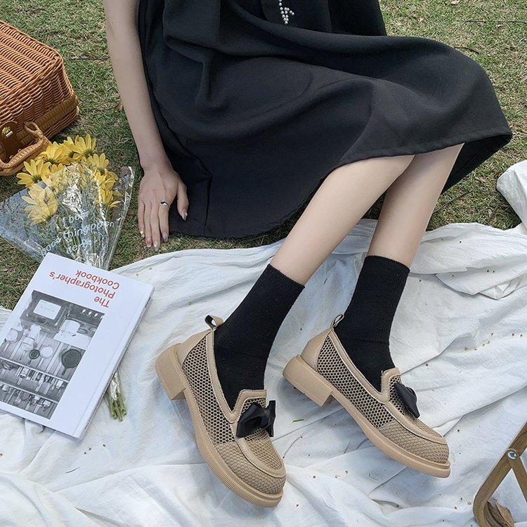 [ Mã 66CBSALE giảm 30K đơn 200K] Giày Lười Phối Nơ Xinh Xắn Dành Cho Nữ | BigBuy360 - bigbuy360.vn