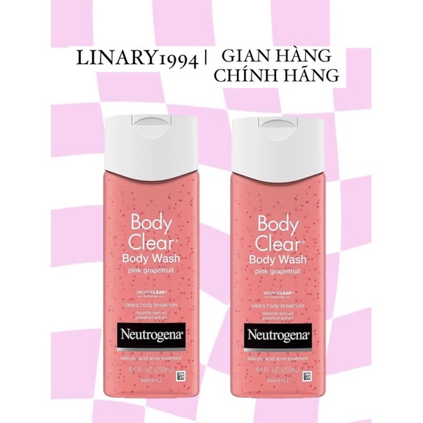 Tắm Body Cho Da Mụn Neutrogena - Mụn Lưng, Ngực, Mông