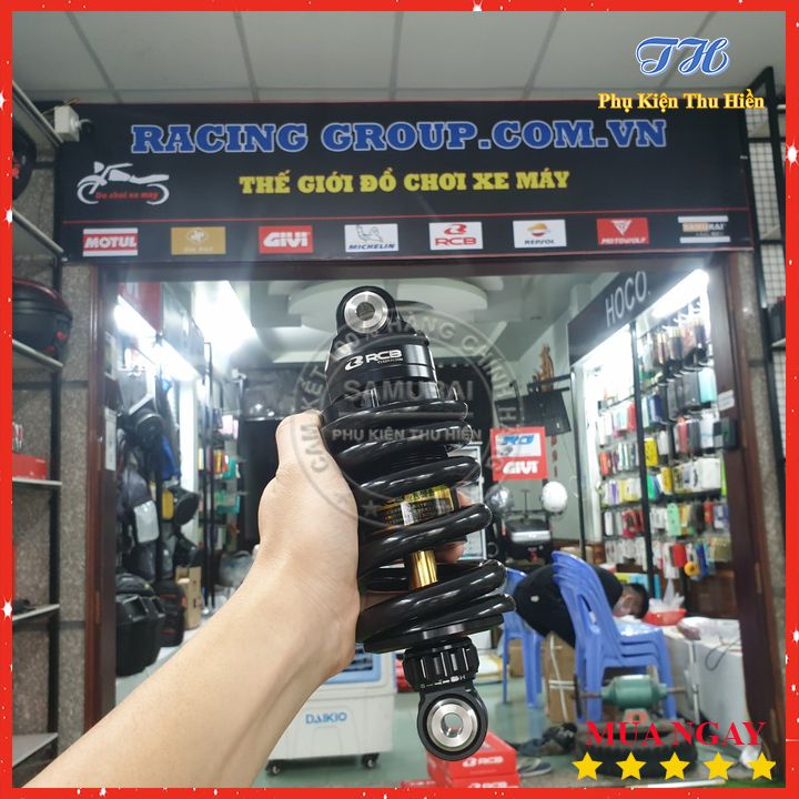 Phuộc RCB S2 Chính Hãng Phiên Bản Đặc Biệt Đen Ty Vàng Dài 208mm Cho Xe Exciter 150