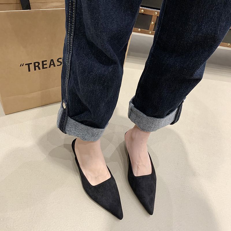 Dép Cao Gót Mũi Nhọn Thời Trang Mùa Hè Hàn Quốc 2022 Mới Cho Nữ