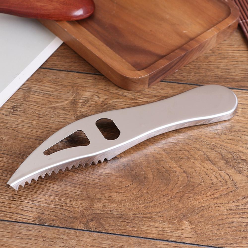 Bộ 1 / 3 Dụng Cụ Mở Nắp Chai Lọ Hình Vảy Cá Bằng Thép Không Gỉ