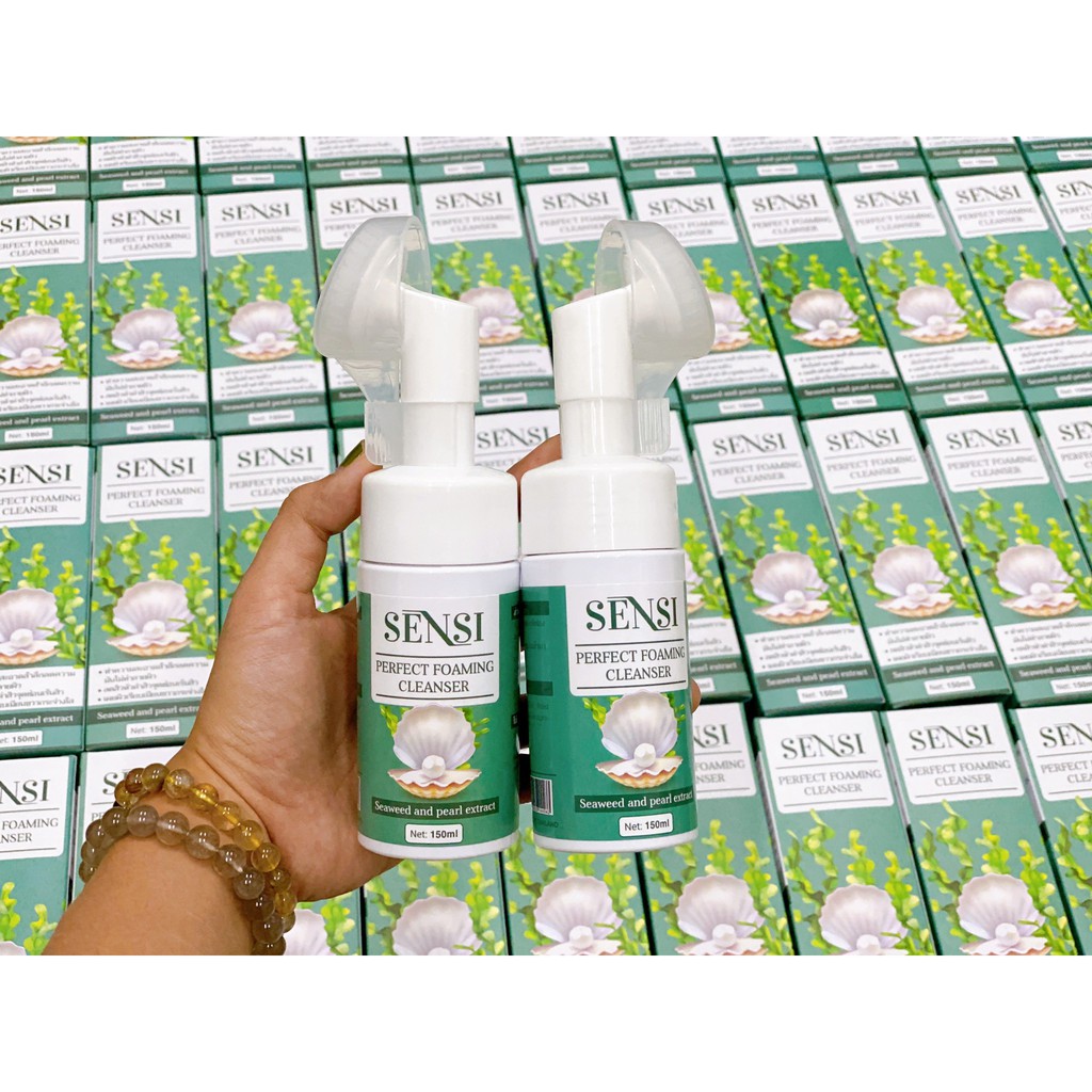Sữa Rửa Mặt Perfect Foaming Cleanser Seaweed & Pearl Extract SENSI - Made in Thái Lan