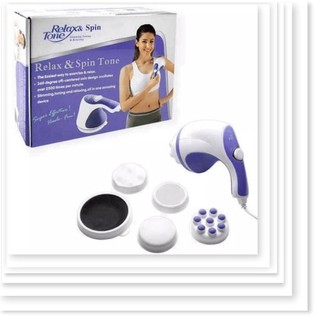 Máy đánh tan mỡ bụng cầm tay Relax & Spin Tone.