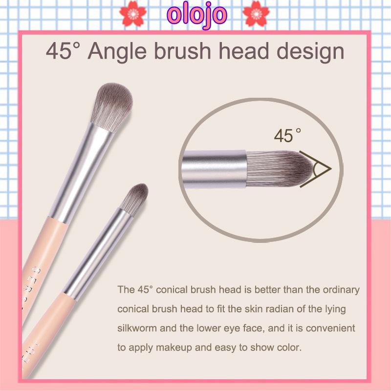 ⚜️Cọ đánh phấn mắt 2 đầu Serseul hồng pastel