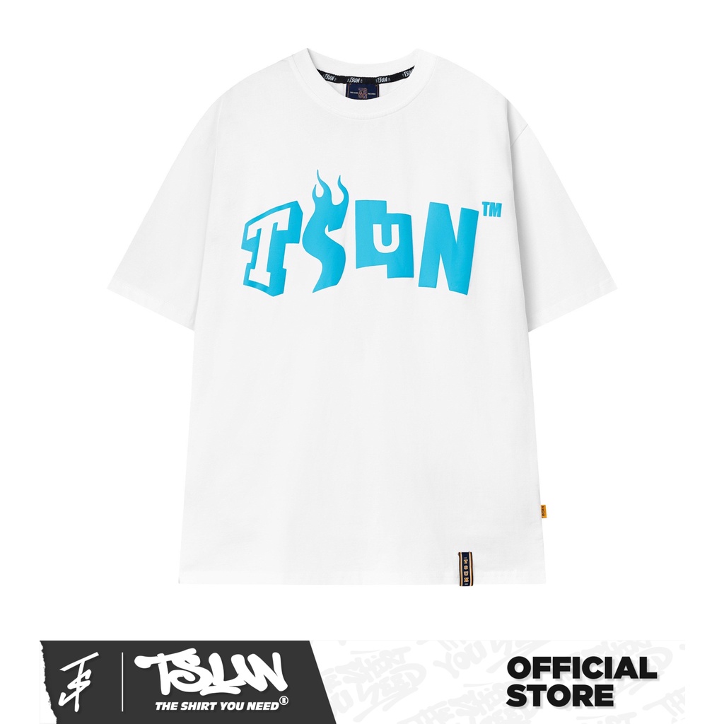 Áo thun TSUN Embossed Basic Tee - White - Unisex