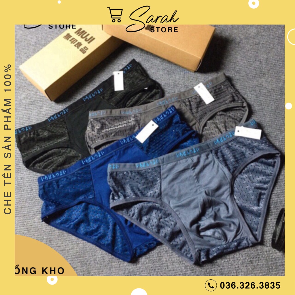 Hộp 5 Sịp Nam Chéo MJChéo Thông Hơi