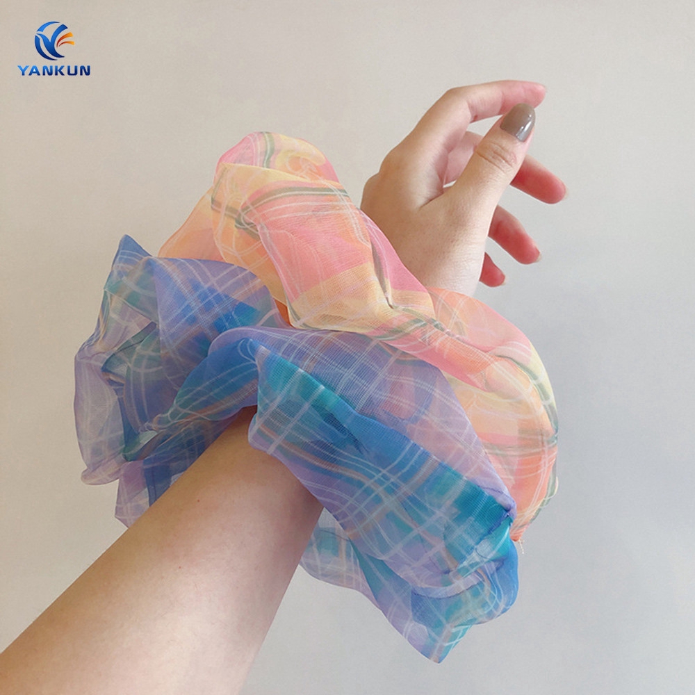 Thun buộc tóc vải lưới hàn quốc chất lượng cao