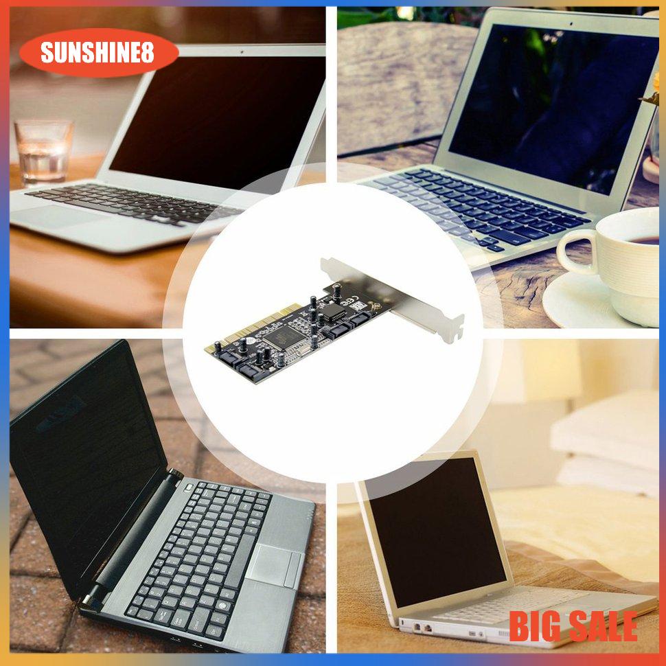 【SUN】PCI To SATA Conversion Card 4-port Expansion Built-in Adapter For The Adapter