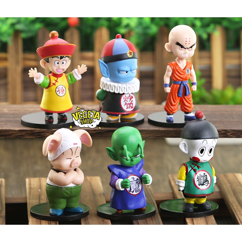 Mô hình Dragon Ball - Gohan Goku Chichi Chiaotzu Oolong Vegeta Pilaf Krillin Piccolo Gogeta Bulma Trunks - Cao 10~10,5cm